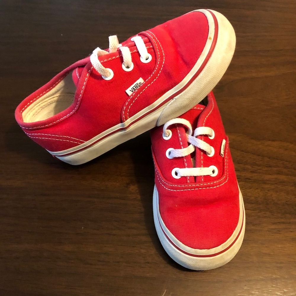 Red Vans | Authentic Core | Toddler size 9.5